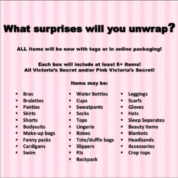 New VS Pink & Victoria’s Secret Mystery Box 📦 - Picture 3 of 7